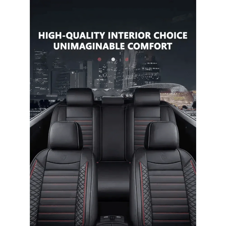 Black Leather Car Seat Covers Seametal Car Seat Car seat cover by DSERS