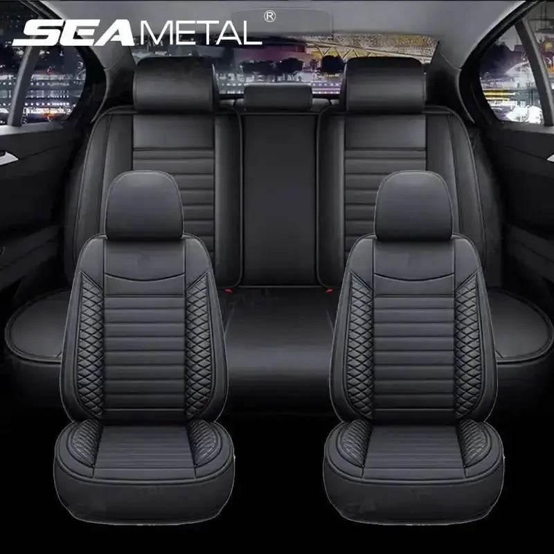 Black Leather Car Seat Covers Seametal Car Seat Car seat cover by DSERS