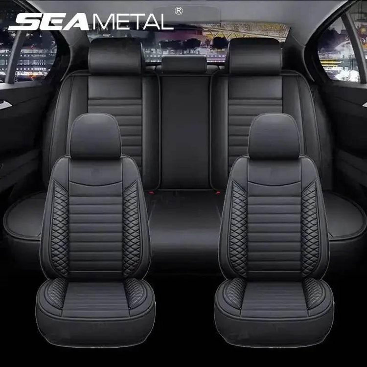 Black Leather Car Seat Covers Seametal Car Seat Car seat cover by DSERS