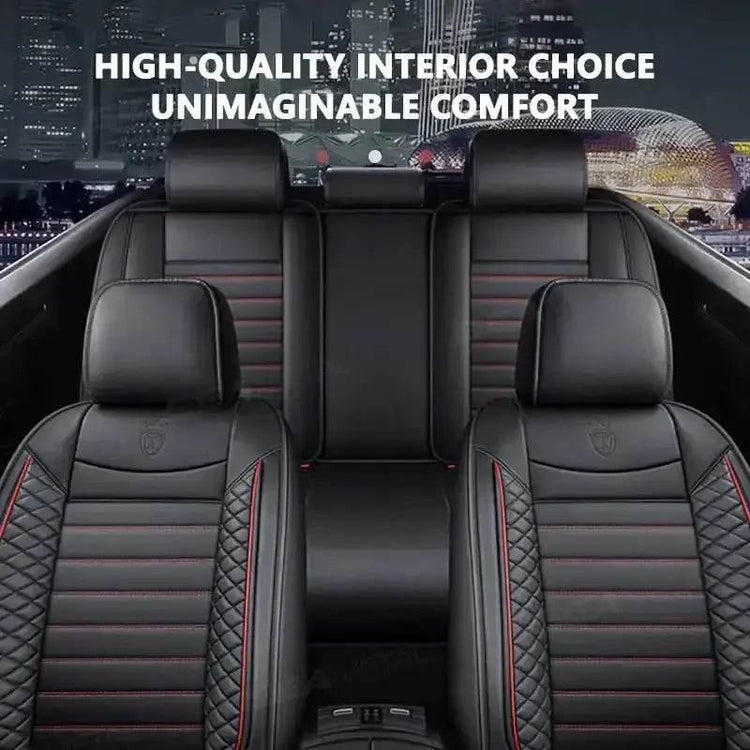 Black Leather Car Seat Covers Seametal Car Seat Car seat cover by DSERS