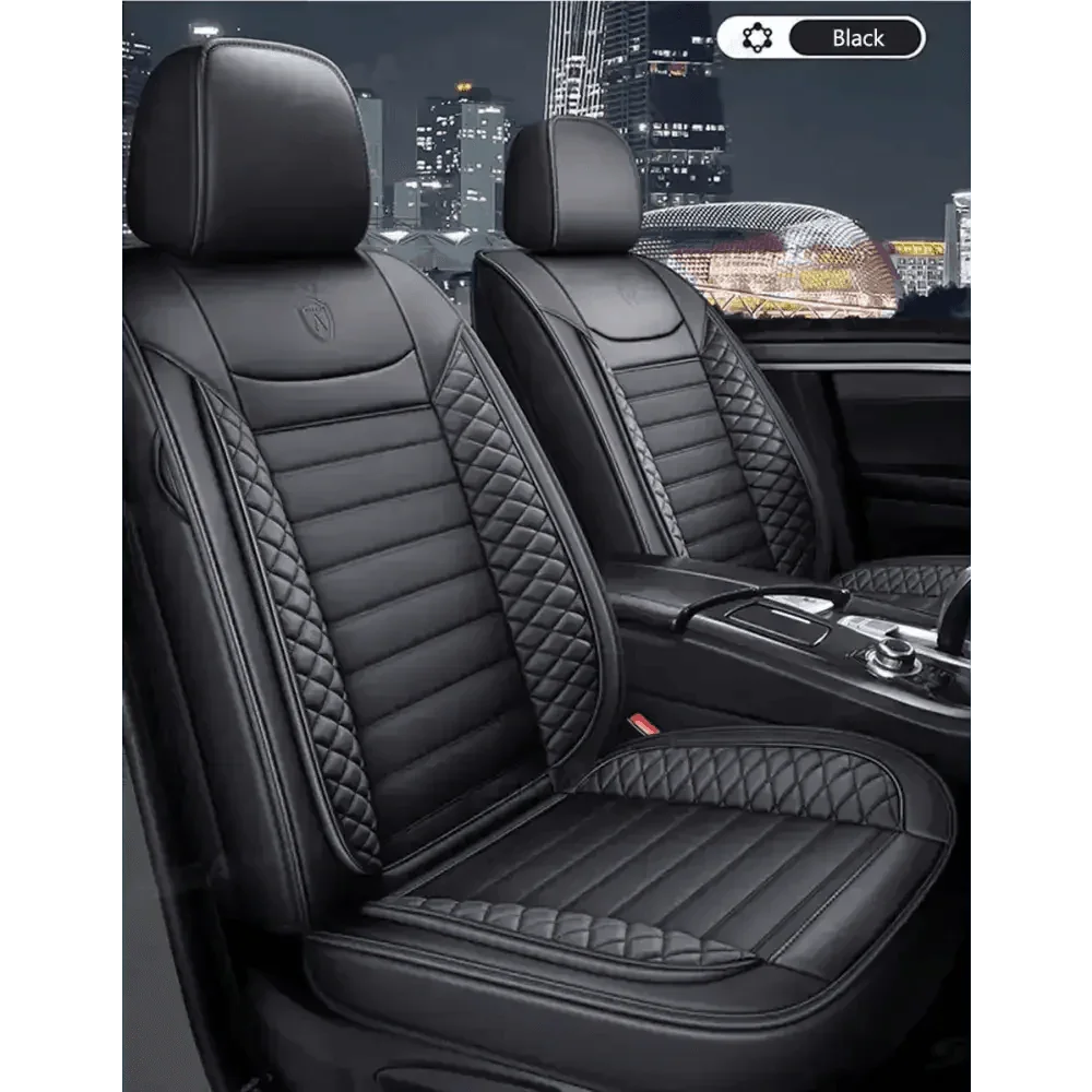 Black Leather Car Seat Covers Seametal Car Seat Car seat cover by DSERS