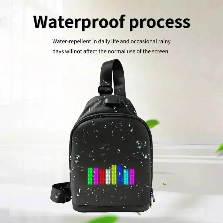 Black LED Pixel Backpacks and Smart Waist Bags LED Bag by DSERS