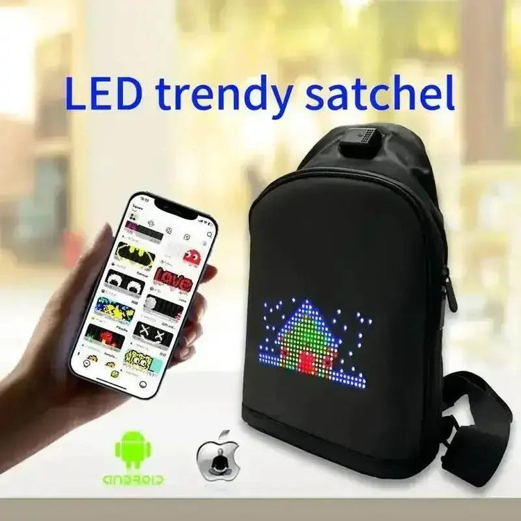 Black LED Pixel Backpacks and Smart Waist Bags LED Bag by DSERS