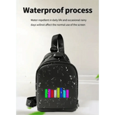 Black LED Pixel Backpacks and Smart Waist Bags LED Bag by DSERS