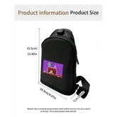 Black LED Pixel Backpacks and Smart Waist Bags LED Bag by DSERS