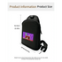 Black LED Pixel Backpacks and Smart Waist Bags LED Bag by DSERS