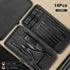Black Manicure Nail Clipper Set Case Nail Clipper Set by Grimms Store