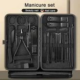 Black Manicure Nail Clipper Set Case Nail Clipper Set by Grimms Store