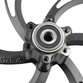 Black Motorcycle Wheel for Electric Scooters 12 Inch Rims by tian Store