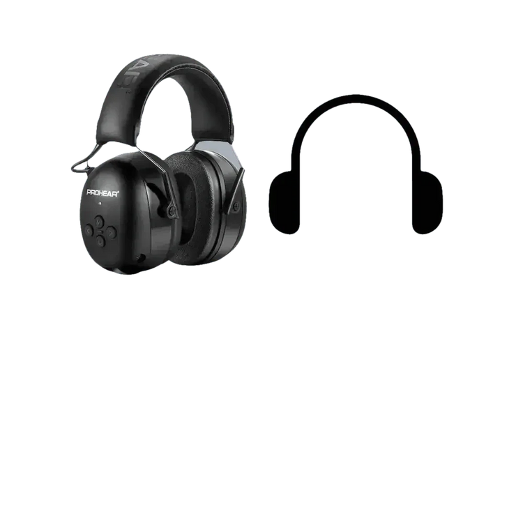 Black Noise Canceling Bluetooth Earmuffs Headphones by ZOHAN Official Store