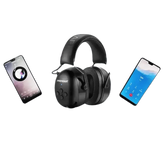 Black Noise Canceling Bluetooth Earmuffs Headphones by ZOHAN Official Store