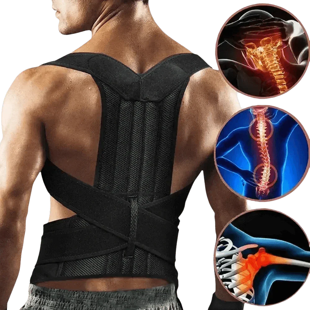 Black Posture Corrector Belt Back Posture Corrector by Shop1102472294 Store