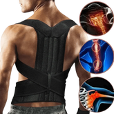 Black Posture Corrector Belt Back Posture Corrector by Shop1102472294 Store