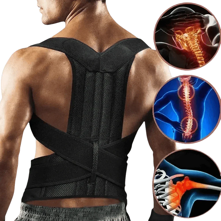 Black Posture Corrector Belt Back Posture Corrector by Shop1102472294 Store