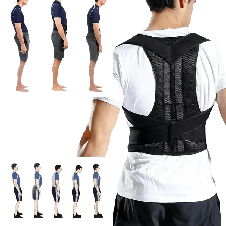 Black Posture Corrector Belt Back Posture Corrector by Shop1102472294 Store