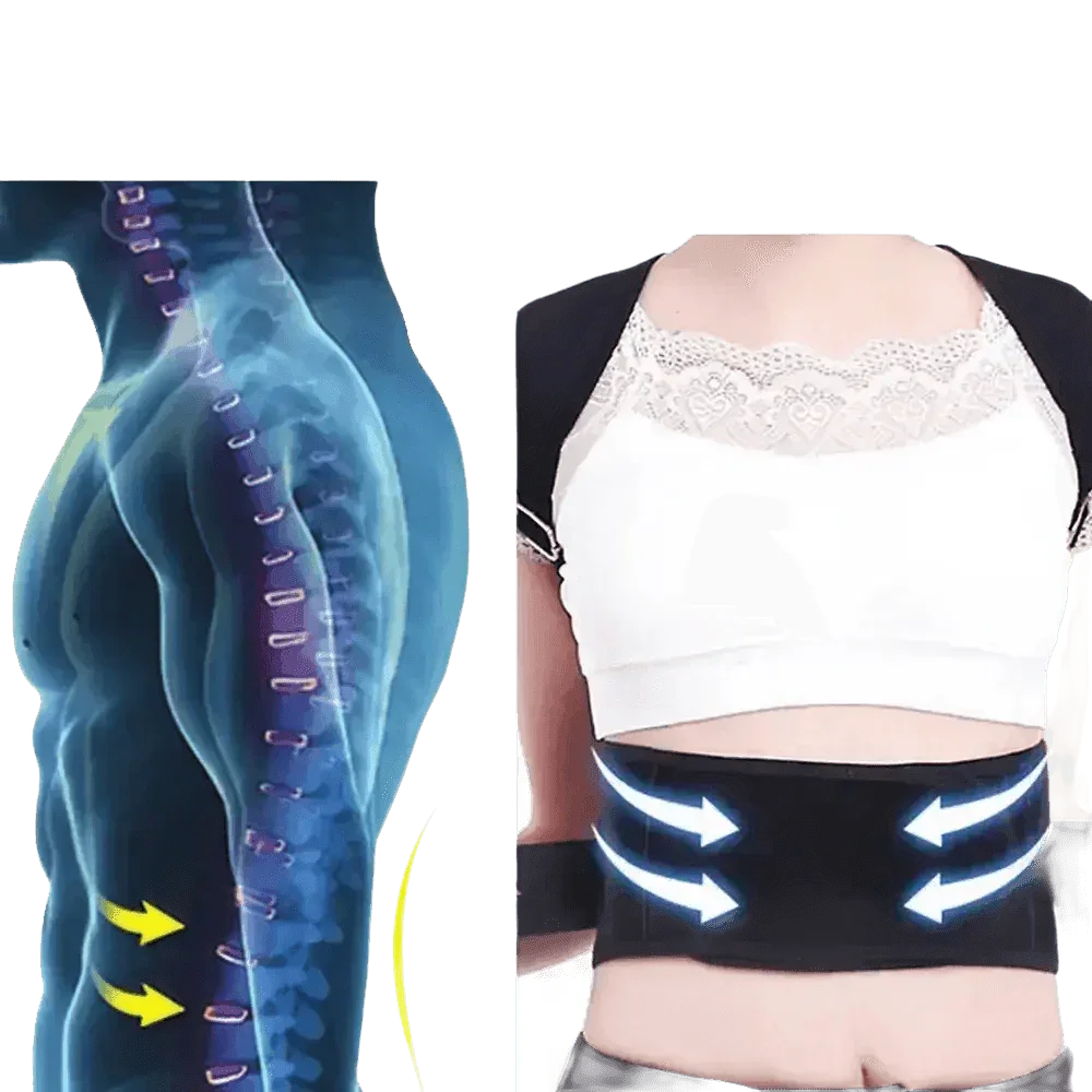 Black Posture Corrector Belt Back Posture Corrector by Shop1102472294 Store