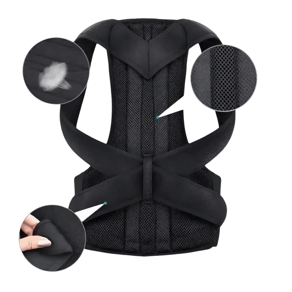 Black Posture Corrector Belt Back Posture Corrector by Shop1102472294 Store
