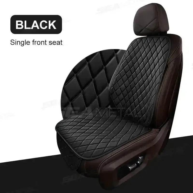 Black Quilted Leather Car Seat Covers Car seat cover by DSERS