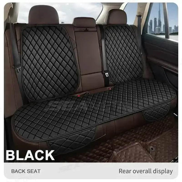 Black Quilted Leather Car Seat Covers Car seat cover by DSERS