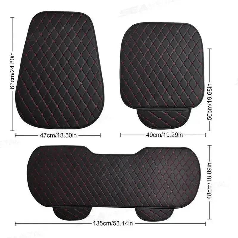 Black Quilted Leather Car Seat Covers Car seat cover by DSERS