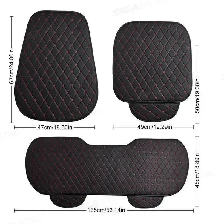Black Quilted Leather Car Seat Covers Car seat cover by DSERS