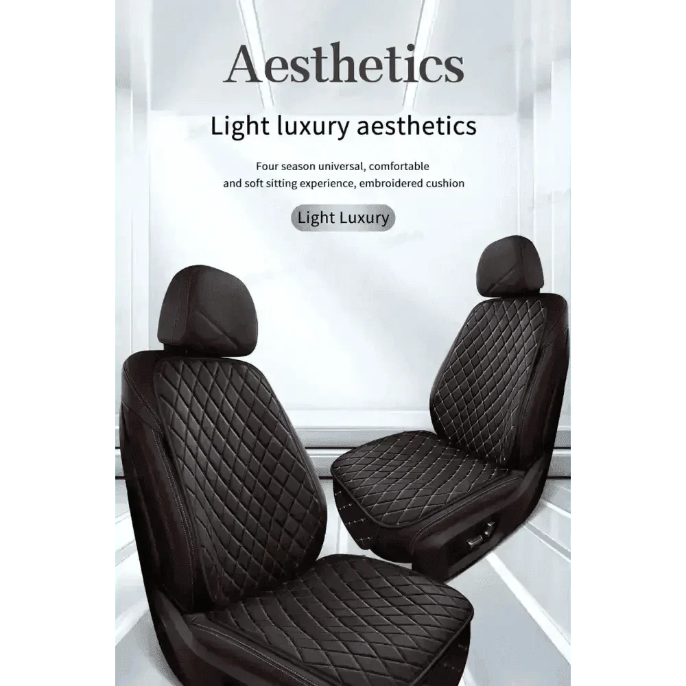 Black Quilted Leather Car Seat Covers Car seat cover by DSERS
