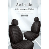 Black Quilted Leather Car Seat Covers Car seat cover by DSERS