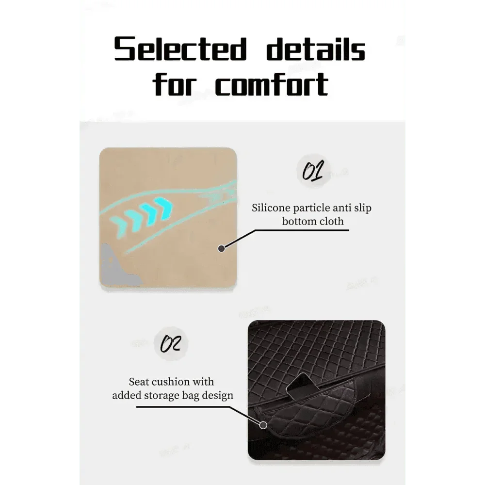 Black Quilted Leather Car Seat Covers Car seat cover by DSERS