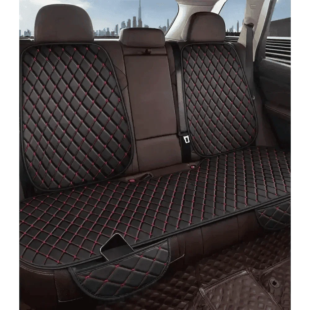 Black Quilted Leather Car Seat Covers Car seat cover by DSERS