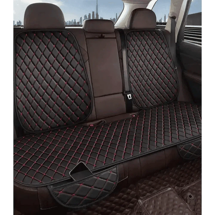 Black Quilted Leather Car Seat Covers Car seat cover by DSERS
