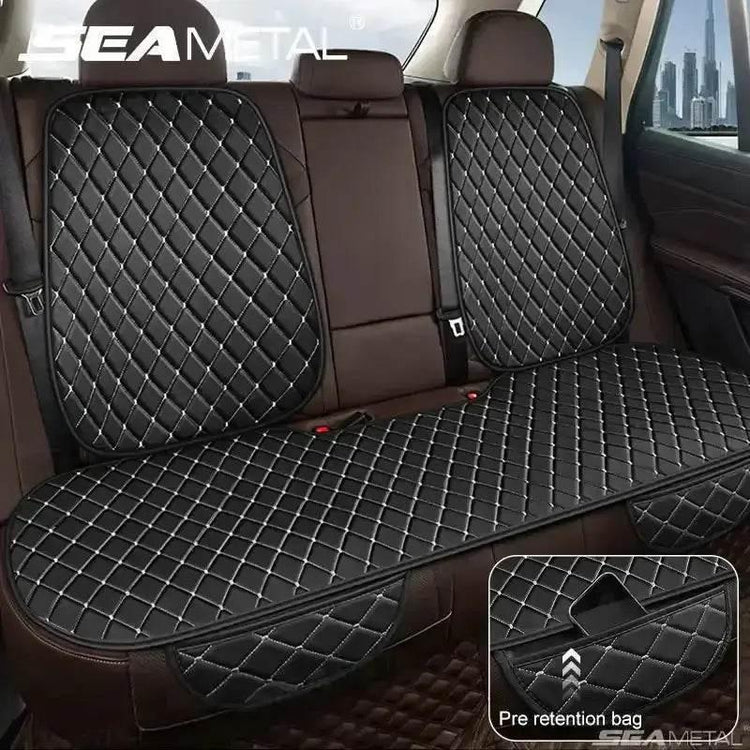 Black Quilted Leather Car Seat Covers Car seat cover by DSERS