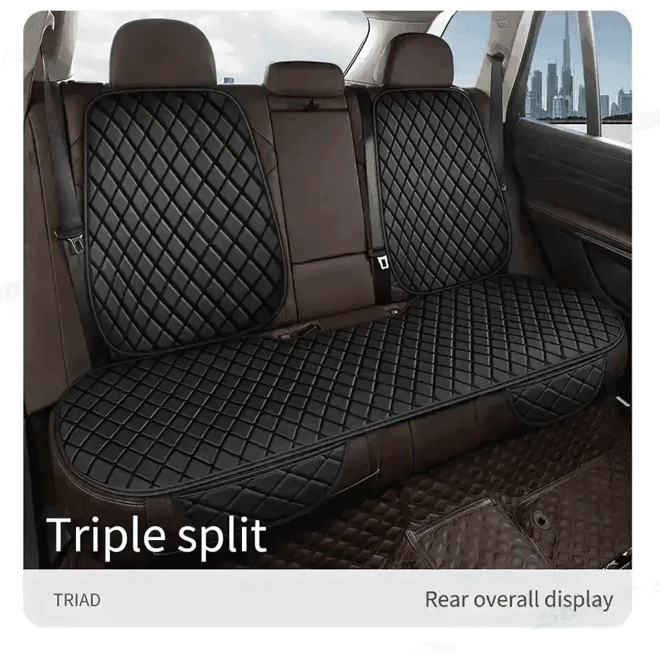 Black Quilted Leather Car Seat Covers Car seat cover by DSERS