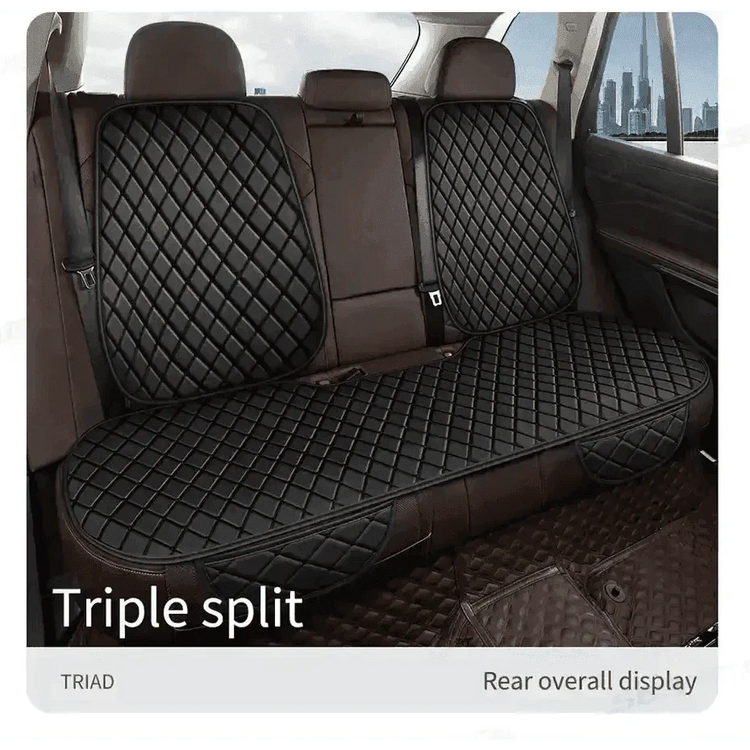 Black Quilted Leather Car Seat Covers Car seat cover by DSERS