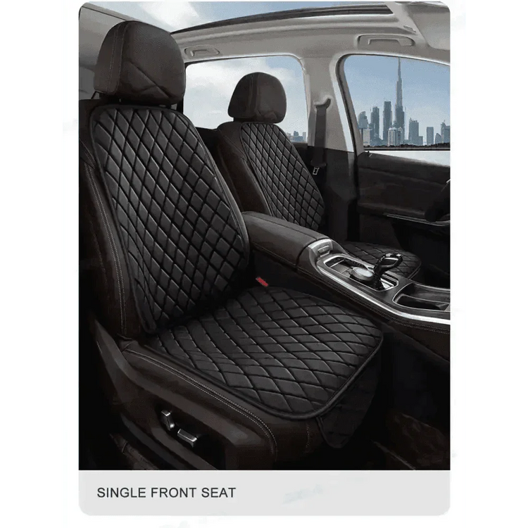 Black Quilted Leather Car Seat Covers Car seat cover by DSERS