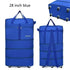 Black Rolling Foldable Luggage Bag Ultimate Travel Companion Portable Luggage by CJ