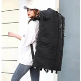 Black Rolling Foldable Luggage Bag Ultimate Travel Companion Portable Luggage by CJ