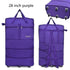 Black Rolling Foldable Luggage Bag Ultimate Travel Companion Portable Luggage by CJ