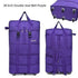 Black Rolling Foldable Luggage Bag Ultimate Travel Companion Portable Luggage by CJ