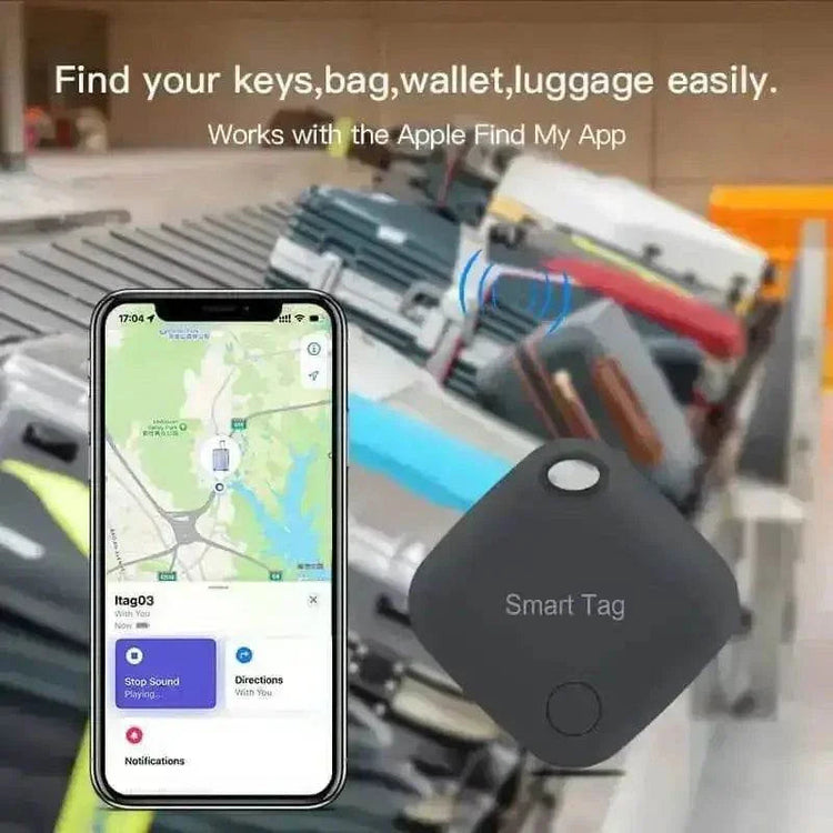 Black Square Bluetooth Long Distance Tracker Bluetooth Tracker by Smart-Sport Tech Store