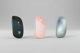 Black USB Rechargeable RGB LED Wireless Mouse Keyboard and Mouse by eboygifts