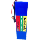 Blue 48V 62Ah Lithium Battery Pack 1000W 13S3P Ebike Battery by 1 Battery Monopoly Store