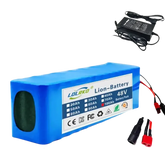 Blue 48V 90Ah Lithium-Ion Battery Pack with Charger Ebike Battery by Shop1103571165 Store