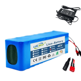Blue 48V 90Ah Lithium-Ion Battery Pack with Charger Ebike Battery by Shop1103571165 Store