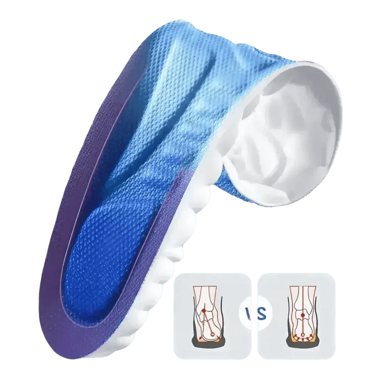 Blue and White Sports Insoles Breathable Shock Absorption, mens sports insoles Insoles & Inserts by AliEX