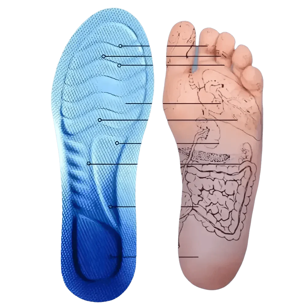 Blue and White Sports Insoles Breathable Shock Absorption, mens sports insoles Insoles & Inserts by AliEX