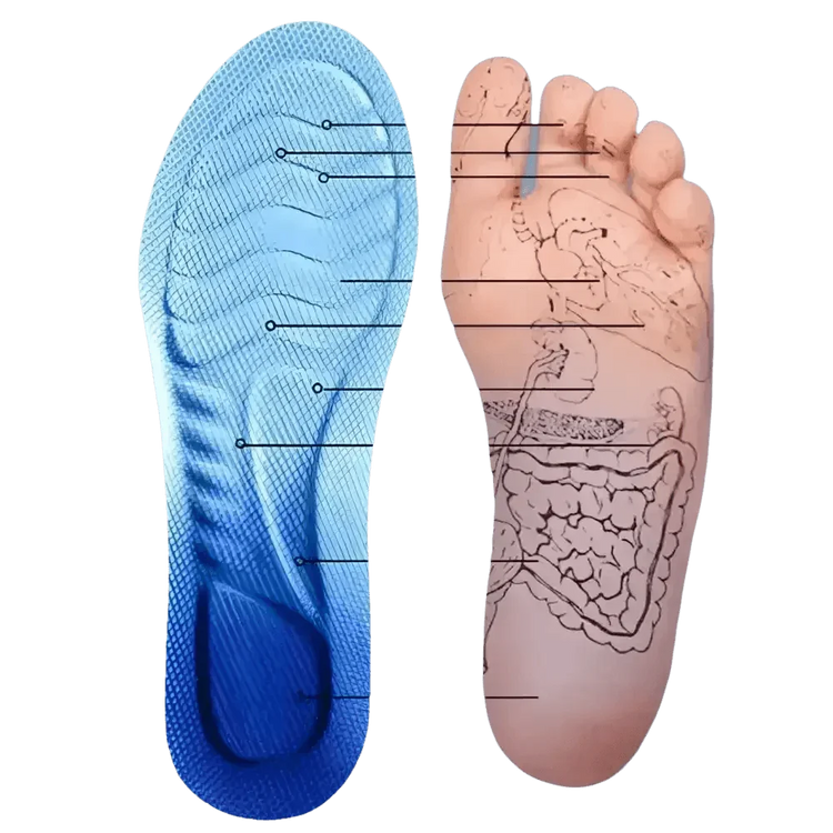 Blue and White Sports Insoles Breathable Shock Absorption, mens sports insoles Insoles & Inserts by AliEX