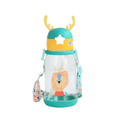 Blue Dinosaur Antler Kids Water Sippy Cup for Kids Creative Cartoon Sippy Cups by Cutesliving Store