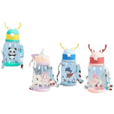 Blue Dinosaur Antler Kids Water Sippy Cup for Kids Creative Cartoon Sippy Cups by Cutesliving Store