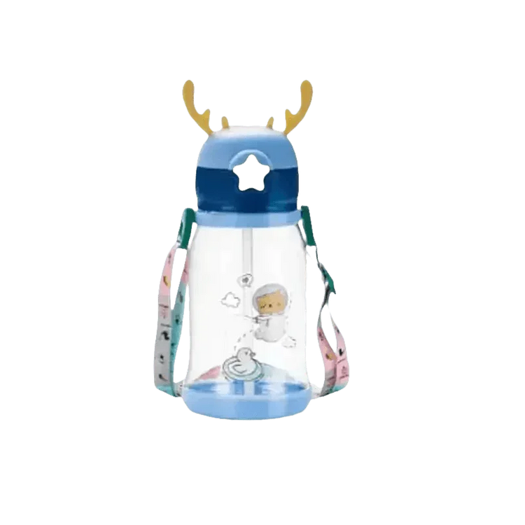 Blue Dinosaur Antler Kids Water Sippy Cup for Kids Creative Cartoon Sippy Cups by Cutesliving Store