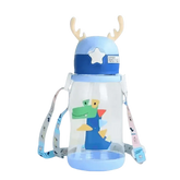 Blue Dinosaur Antler Kids Water Sippy Cup for Kids Creative Cartoon Sippy Cups by Cutesliving Store